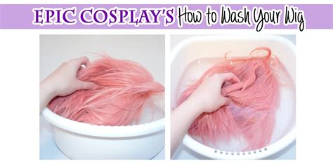 how to wash a cosplay wig|epic cosplay wig wash.